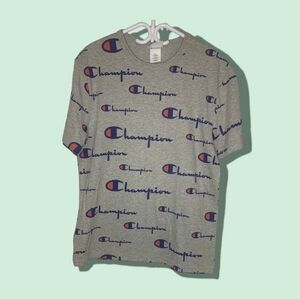 Champion  Continual Logo Pattern Vintage Size: M